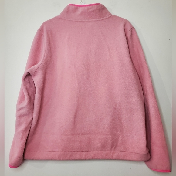 Womens Pony Pink Quarter Zip Fleece Pullover Size Extra Large - Picture 5 of 7